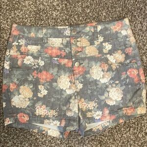Forever 21 High Waist Gray and Orange Shortsbutron fly high waisted jeans shorts